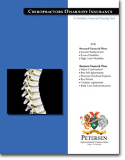 Spine illustration on insurance brochure