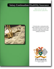 Insurance brochure cover with dollar image